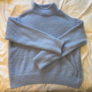 Medium blue turtle neck, worn once